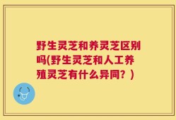 野生灵芝和养灵芝区别吗(野生灵芝和人工养殖灵芝有什么异同？)