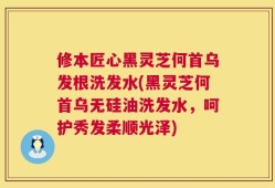 修本匠心黑灵芝何首乌发根洗发水(黑灵芝何首乌无硅油洗发水，呵护秀发柔顺光泽)
