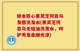 修本匠心黑灵芝何首乌发根洗发水(黑灵芝何首乌无硅油洗发水，呵护秀发柔顺光泽)