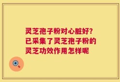 灵芝孢子粉对心脏好？已采集了灵芝孢子粉的灵芝功效作用怎样呢