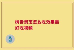 树舌灵芝怎么吃效果最好吃视频