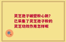 灵芝孢子破壁粉心跳？已采集了灵芝孢子粉的灵芝功效作用怎样呢
