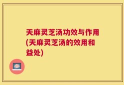 天麻灵芝汤功效与作用(天麻灵芝汤的效用和益处)