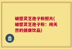破壁灵芝孢子粉照片(破壁灵芝孢子粉：纯天然的健康饮品)