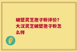破壁灵芝孢子粉评价？大汉灵芝破壁孢子粉怎么样