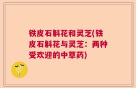 铁皮石斛花和灵芝(铁皮石斛花与灵芝：两种受欢迎的中草药)