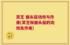 灵芝 猴头菇功效与作用(灵芝和猴头菇的功效及作用)