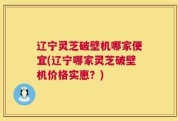 辽宁灵芝破壁机哪家便宜(辽宁哪家灵芝破壁机价格实惠？)