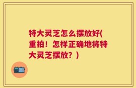 特大灵芝怎么摆放好(重拍！怎样正确地将特大灵芝摆放？)