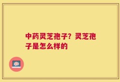 中药灵芝孢子？灵芝孢子是怎么样的