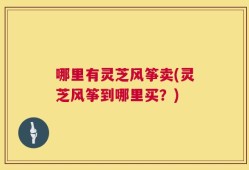 哪里有灵芝风筝卖(灵芝风筝到哪里买？)