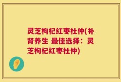 灵芝枸杞红枣杜仲(补肾养生 最佳选择：灵芝枸杞红枣杜仲)