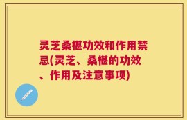 灵芝桑椹功效和作用禁忌(灵芝、桑椹的功效、作用及注意事项)