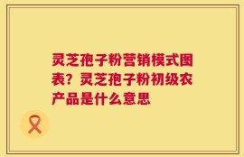 灵芝孢子粉营销模式图表？灵芝孢子粉初级农产品是什么意思