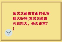 紫灵芝菌盖背面的孔管粗大好吗(紫灵芝菌盖孔管粗大，是否正常？)
