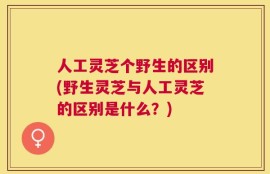 人工灵芝个野生的区别(野生灵芝与人工灵芝的区别是什么？)