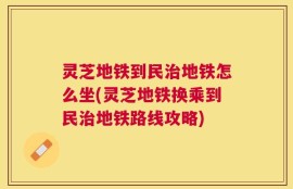 灵芝地铁到民治地铁怎么坐(灵芝地铁换乘到民治地铁路线攻略)