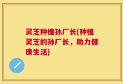 灵芝种植孙厂长(种植灵芝的孙厂长，助力健康生活)