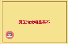 灵芝泡水喝是茶不