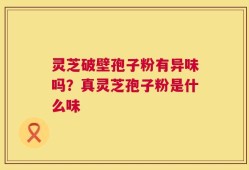 灵芝破壁孢子粉有异味吗？真灵芝孢子粉是什么味