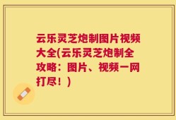 云乐灵芝炮制图片视频大全(云乐灵芝炮制全攻略：图片、视频一网打尽！)