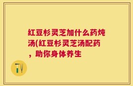 红豆杉灵芝加什么药炖汤(红豆杉灵芝汤配药，助你身体养生