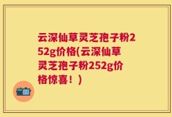 云深仙草灵芝孢子粉252g价格(云深仙草灵芝孢子粉252g价格惊喜！)