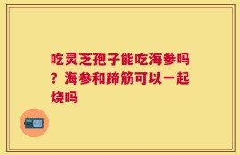 吃灵芝孢子能吃海参吗？海参和蹄筋可以一起烧吗