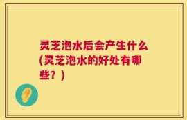 灵芝泡水后会产生什么(灵芝泡水的好处有哪些？)