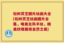 松树灵芝图片绘画大全(松树灵芝绘画图片全集，唯美古风手绘，精美纹理展现自然之美)