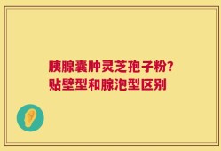 胰腺囊肿灵芝孢子粉？贴壁型和腺泡型区别