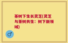 茶树下生长灵芝(灵芝与茶树共生：树下新领域)