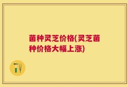 菌种灵芝价格(灵芝菌种价格大幅上涨)
