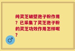 纯灵芝破壁孢子粉作用？已采集了灵芝孢子粉的灵芝功效作用怎样呢？