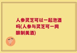 人参灵芝可以一起泡酒吗(人参与灵芝可一同酿制美酒)