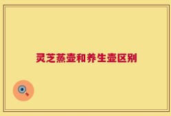 灵芝蒸壶和养生壶区别