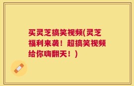 买灵芝搞笑视频(灵芝福利来袭！超搞笑视频给你嗨翻天！)