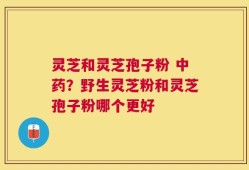 灵芝和灵芝孢子粉 中药？野生灵芝粉和灵芝孢子粉哪个更好