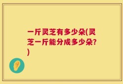 一斤灵芝有多少朵(灵芝一斤能分成多少朵？)
