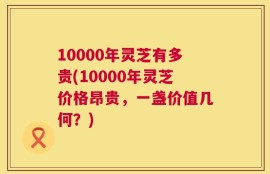10000年灵芝有多贵(10000年灵芝价格昂贵，一盏价值几何？)