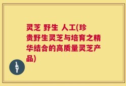 灵芝 野生 人工(珍贵野生灵芝与培育之精华结合的高质量灵芝产品)