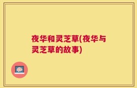 夜华和灵芝草(夜华与灵芝草的故事)