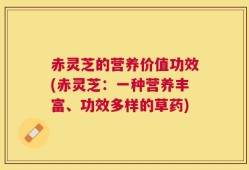 赤灵芝的营养价值功效(赤灵芝：一种营养丰富、功效多样的草药)
