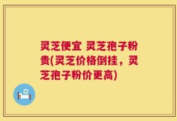 灵芝便宜 灵芝孢子粉贵(灵芝价格倒挂，灵芝孢子粉价更高)