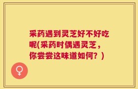 采药遇到灵芝好不好吃呢(采药时偶遇灵芝，你尝尝这味道如何？)