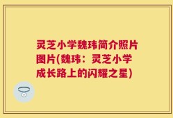 灵芝小学魏玮简介照片图片(魏玮：灵芝小学成长路上的闪耀之星)