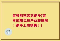吉林敖东灵芝孢子(吉林敖东灵芝产业新进展：孢子上市销售！)