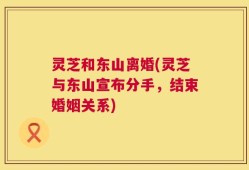 灵芝和东山离婚(灵芝与东山宣布分手，结束婚姻关系)