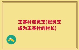 王寨村张灵芝(张灵芝成为王寨村的村长)