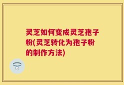 灵芝如何变成灵芝孢子粉(灵芝转化为孢子粉的制作方法)